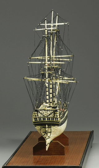 Illustration for article titled Macabre Ship Models Made From Human Bones by POWs